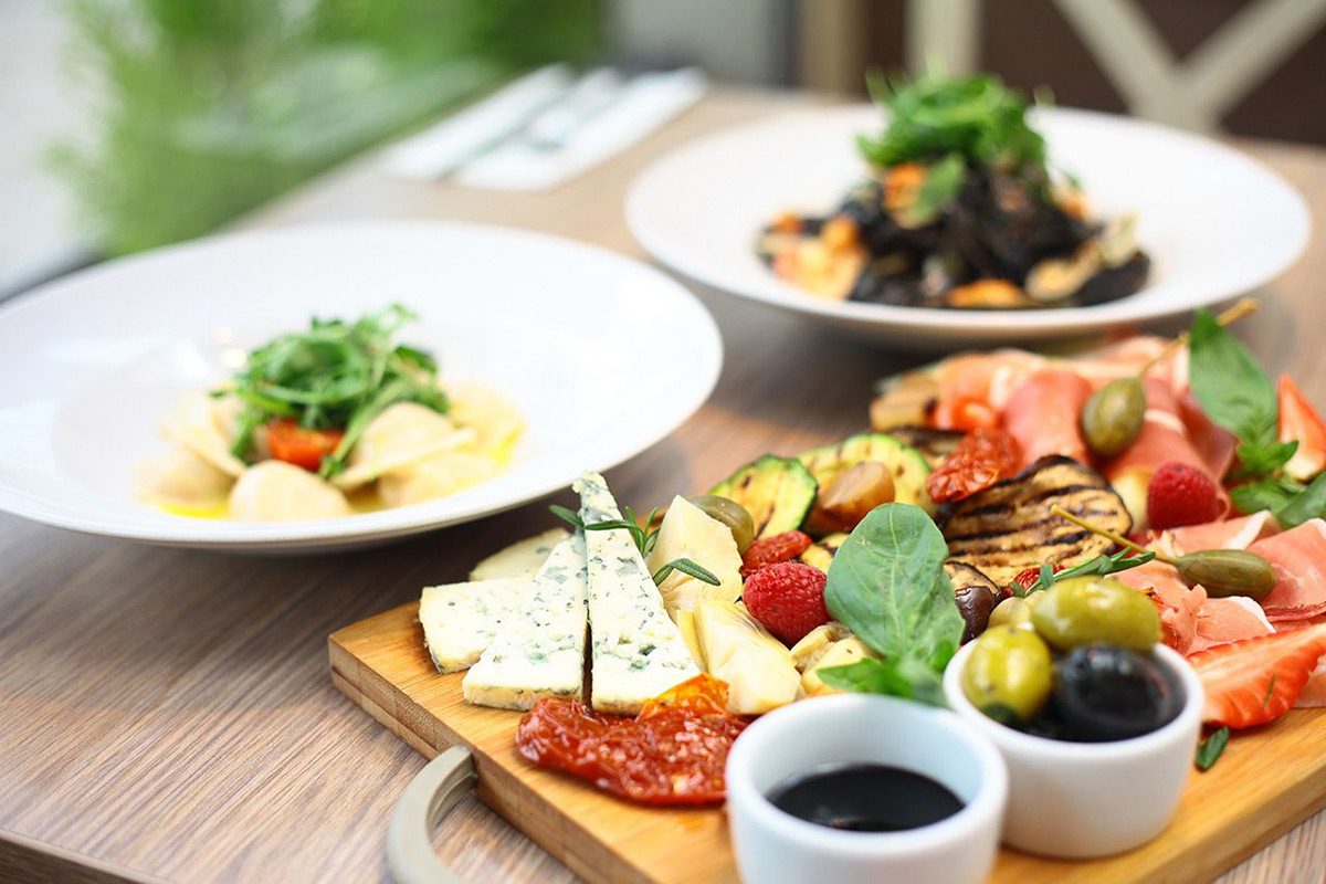 Cheese and cured meats board